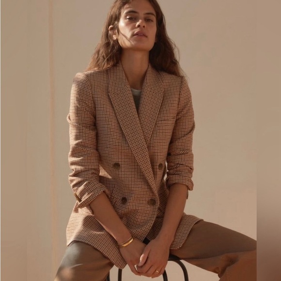 EVERLANE The Oversized Double-Breasted Blazer Sz 12 - Picture 3 of 15